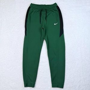Nike Forest Green Joggers with Black Panels